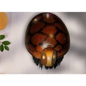 Vintage Turtle Shoe, Fabric Grooming Brush